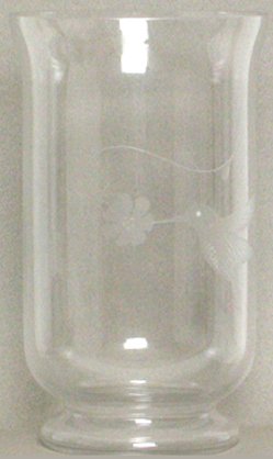 Individually Hand Etched Hummingbird Shade 11H