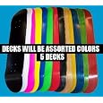 Moose Blank Skateboard Decks (Set of 5, 7.75