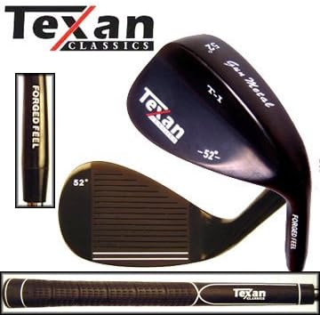 TEXAN CLASSICS GUN METAL 52° GAP WEDGE