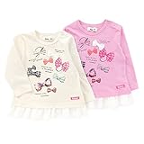 Bobson(ボブソン) 長袖Tシャツ (80～130cm) キムラタンの子供服 (77443x77943-163) ピンク 80