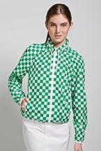 Red! Collection Long Sleeve Nylon Zip Front Check Jacket