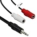 mumbi Audio Klinke Y-Kabel / Verteiler 3,5mm Klinken-Stecker Stereo an 2 x 3,5 mm Klinken Buchse mit ca 20cm 0.2m