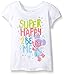 Sesame Street Little Girls' Toddler Short Sleeve T-Shirt, White, 2T