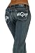Adiktd Western Style Straight Legged Jeans with Leather Pocket Detail