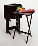 Outdoor Living : Winsome Wood 5-Piece TV Table Set, Black