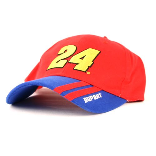 Jeff Gordon #24 Dupont Double Stripe Baseball Hat