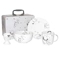 Disney Winnie The Pooh Silver Lining Fine China Breakfast Set, 4 Piece