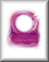 y2Male - Personal Lube Sample Included - Massaging Purple Prolong Penis Cock Rings - Unique Penis Enhancement Aid