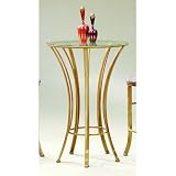 Johnston Casuals 25XX High Rise Round Pub Table Table Height: 42 Bar Height, Metal Finish: Mocha