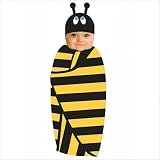 BEEhave Swaddle Blanket and Cap Set by SOZO