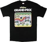 Activision Grand Prix Video Game Black T-Shirt Tee