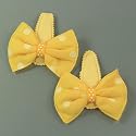 Yellow / Baby / Toddler/ Girls Polka Dot Bow Shaped Hair Clip (4104-4)