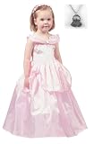 Pink Princess Dress-up Costume X-LARGE (7-9) - includes FREE Necklace Pink Princess Dress-up Costume X-LARGE (7-9) - includes FREE Necklace