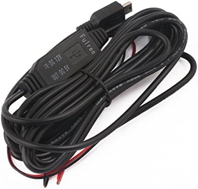 DROK® DC 8-22V 12V to 5V 3A Step Down Voltage Converter DVR Car Regulated Power Supply 3 Meters Build-in Fuse