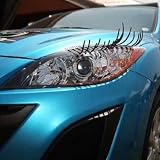 Beauty Auto Automobile Car Headlight Taillight Decorative Flexible Eyes Eyelashes 2... 