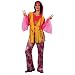 70s 60s FANCY DRESS HIPPY HIPPIE woman lady 10 12 14