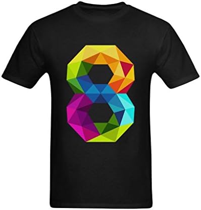 FantasyArtic Men's Number Eight T-Shirt - Style T-shirt US Size Small