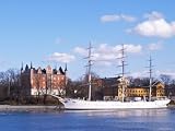 Three Mast Ship Af Chapman Moored at Skeppsholmen, Strommen, Stockholm, Sweden Photographic Poster Print by Per Karlsson, 30x40