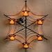 Halloween SPIDER WEB Candle Wreath WALL DECOR Fall new WALL SCONCE 5 Votive autumn holiday