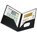 Oxford ViewFolio Twin Pocket Folder, Letter Size, Black, 25 per Box (57442)
