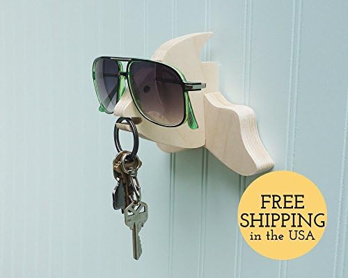 Fish head wall hanger for keys &amp; glasses - next-to-door organizer for keys, glasses, &amp; sunglasses