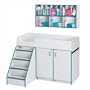 Jonti-Craft 5140JC007 Rainbow Accents Diaper Changer Combo