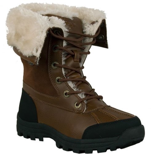 Lugz Women's Tambora Winter Boots,Vintage Brown/Black/Cream,9.5 M US