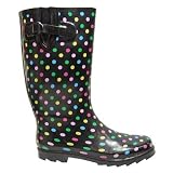 Andres Machado Women's Black Wellies Boot