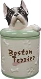 Boston Terrier Collectible Dog Puppy Cookie Jar Container Figurine Art