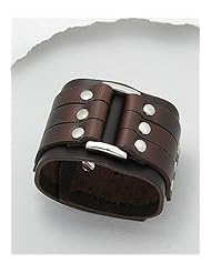Leather Bracelet In White Base