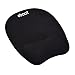 eBoot Mouse Pad with Gel Wrist Rest Pad Anti-Skid Pad, 9 Inches by 7.5 Inches, Black