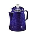 Coleman 14-Cup Coffee Enamelware Percolator (Blue)