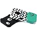 iPhone 5S Case, MagicMobile® Hybrid Impact Shockproof Cover Hard Armor Shell and Soft Silicone Skin Layer [Chevron Pattern with Heart Anchor Design Color: Black - Turquoise ]
