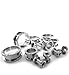 Surgical Steel 316l with Clear Cz Stones Screw Fit Gauges/plugs/tunnels Nickle Free (1 Pair) Different Sizes Available( A/3/3/20)