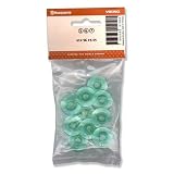 Husqvarna Viking Green bobbins in a pack of 10