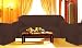 Sofa / Couch Cover Slipcover 3 Pc. Set = Sofa + Loveseat + Chair Covers / Slipcovers 3 Pcs SET Stripe Jacquard Fabric - Chocolate Brown color