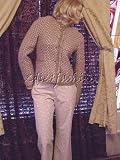 DKNY - New DKNY Donna Karan Pink Brown Tweed Sweater Jacket 12