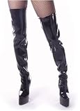 Women's Revenge-3000, 6 1/4" Heel, 2" Platform Pointed Toe Knee Boot