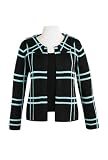 Plaid Collared Open Jacket