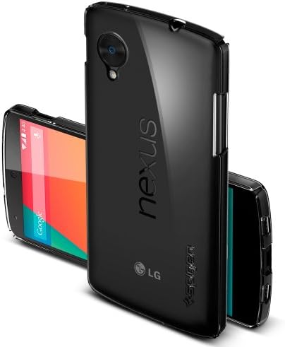 Nexus 5 Case, Spigen® Google Nexus 5 Case Slim [Ultra Thin Air] [Crystal Clear] Premium Matte Hard Case for Nexus 5 - Crystal Clear (SGP10661)