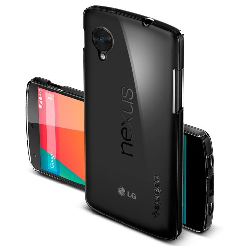 Nexus 5 Case, Spigen® Google Nexus 5 Case Slim [Ultra Thin Air] [Crystal Clear] Premium Matte Hard Case for Nexus 5 - Crystal Clear (SGP10661)
