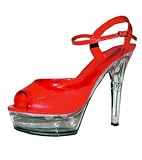 Highheels Pumps Schuhe auch für Männer unisex Sandaletten rot 40 41 mit Absatz