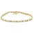 9ct Yellow Gold AMB224406 Ladies 0.10ct Diamond Bracelet
