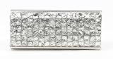 Scarleton Rhinestone Flap Clutch H301117 - Silver