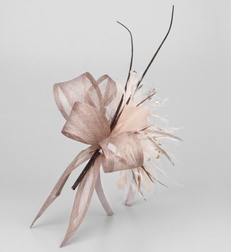 Autograph Sequin Feather Bow Headband