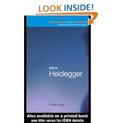 Martin Heidegger (Routledge Critical Thinkers)