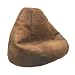 Soft Leather Luxe Bean Bag  Extra Large, Tobacco