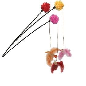 Savvy Tabby Twitter Wands Cat Toys     3/Pack