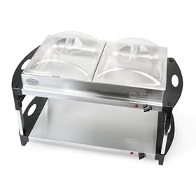 Nostalgia Electrics DCD-400 2-Tier 2-Station Stainless-Steel Buffet Server and Warming... by Nostalgia Electrics