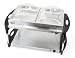 Nostalgia DCD-400 2-Tier 2-Station Stainless-Steel Buffet Server and Warming Tray